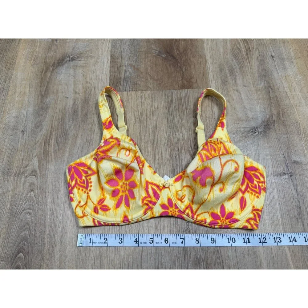Y2K 2002 Victorias Secret Yellow & Pink Floral Bikini Set 36/M